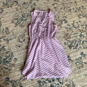Boutique purple chevron dress.